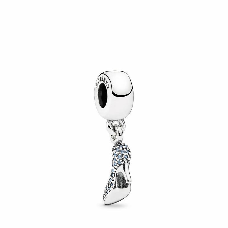 Pandora Australia Disney Cinderella Sparkling Slipper Dangle Charm - Sterling Silver | TGRZDB489